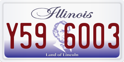 IL license plate Y596003