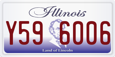 IL license plate Y596006