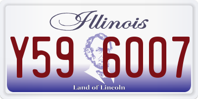 IL license plate Y596007