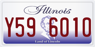 IL license plate Y596010