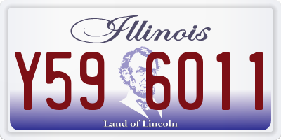 IL license plate Y596011