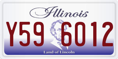 IL license plate Y596012