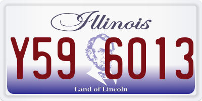 IL license plate Y596013
