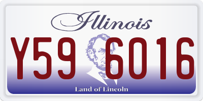 IL license plate Y596016