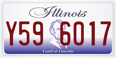 IL license plate Y596017