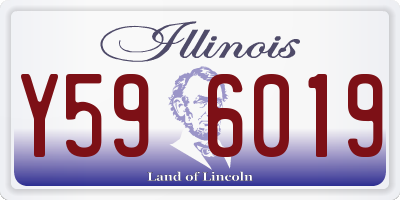 IL license plate Y596019