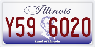 IL license plate Y596020