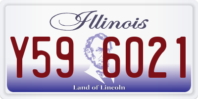IL license plate Y596021