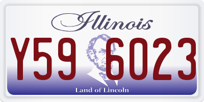 IL license plate Y596023