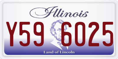 IL license plate Y596025