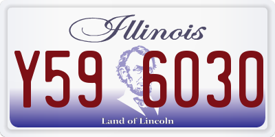 IL license plate Y596030