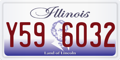 IL license plate Y596032