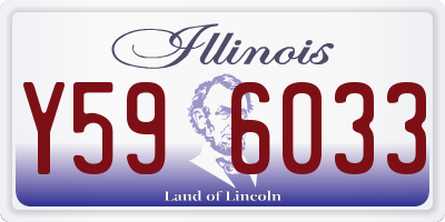 IL license plate Y596033