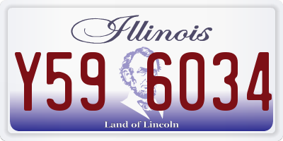 IL license plate Y596034