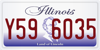 IL license plate Y596035