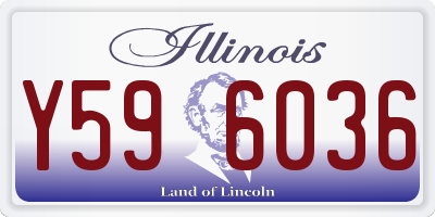 IL license plate Y596036