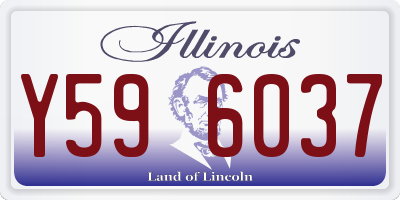 IL license plate Y596037