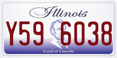 IL license plate Y596038