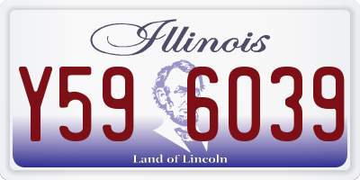 IL license plate Y596039