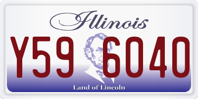 IL license plate Y596040