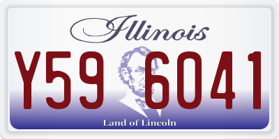 IL license plate Y596041