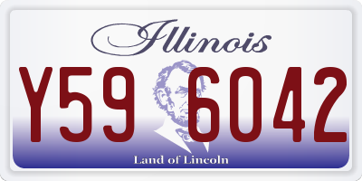 IL license plate Y596042