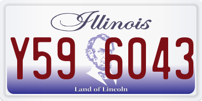 IL license plate Y596043