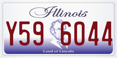 IL license plate Y596044