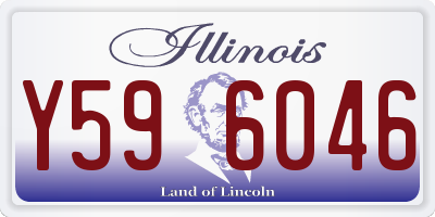 IL license plate Y596046