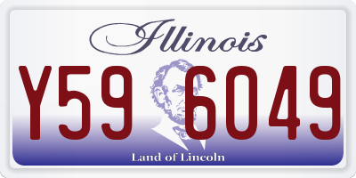 IL license plate Y596049