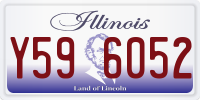 IL license plate Y596052