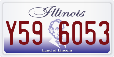 IL license plate Y596053