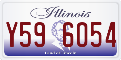 IL license plate Y596054