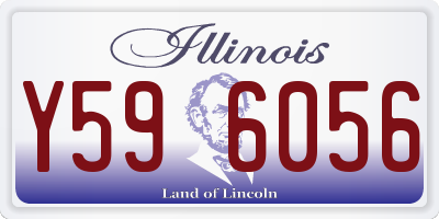 IL license plate Y596056