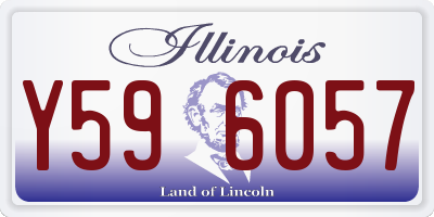 IL license plate Y596057