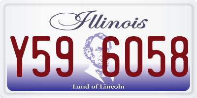 IL license plate Y596058