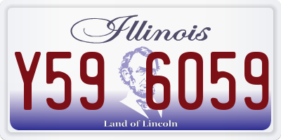 IL license plate Y596059