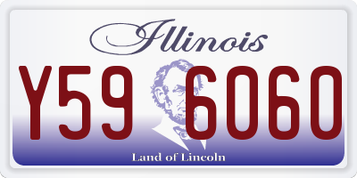 IL license plate Y596060