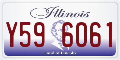 IL license plate Y596061