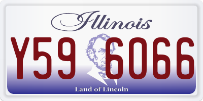 IL license plate Y596066