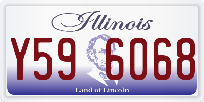 IL license plate Y596068