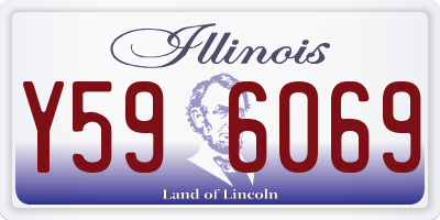 IL license plate Y596069