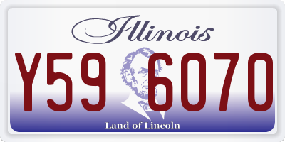 IL license plate Y596070