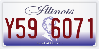 IL license plate Y596071