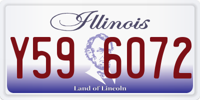 IL license plate Y596072