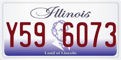 IL license plate Y596073
