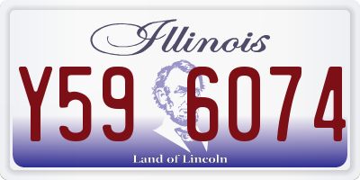 IL license plate Y596074