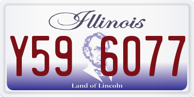 IL license plate Y596077