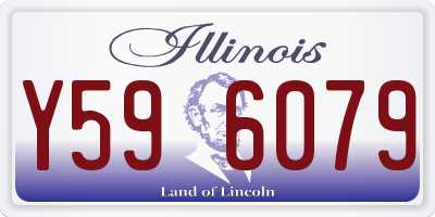 IL license plate Y596079