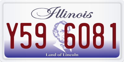 IL license plate Y596081